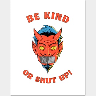 Be Kind Devil Posters and Art